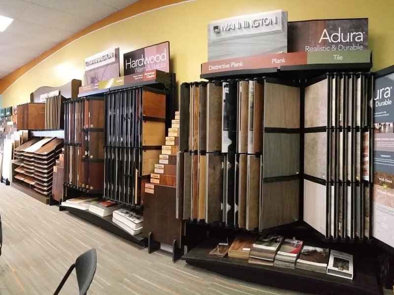 Tuff Floors flooring showroom serving San Antonio, TX with carpet, hardwood, luxury vinyl, laminate, and tile flooring
